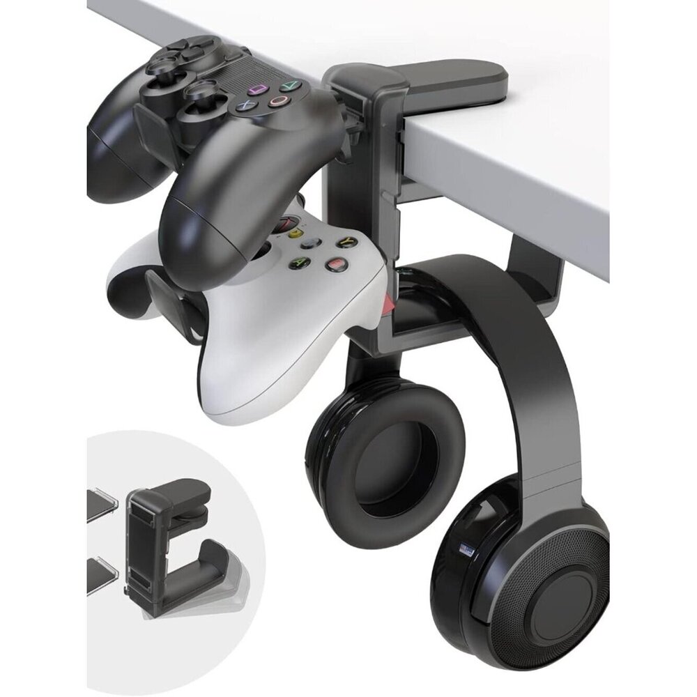 3-in-1 PC Gaming Headset&Controller Holder - EURPMASK Headphone Stand